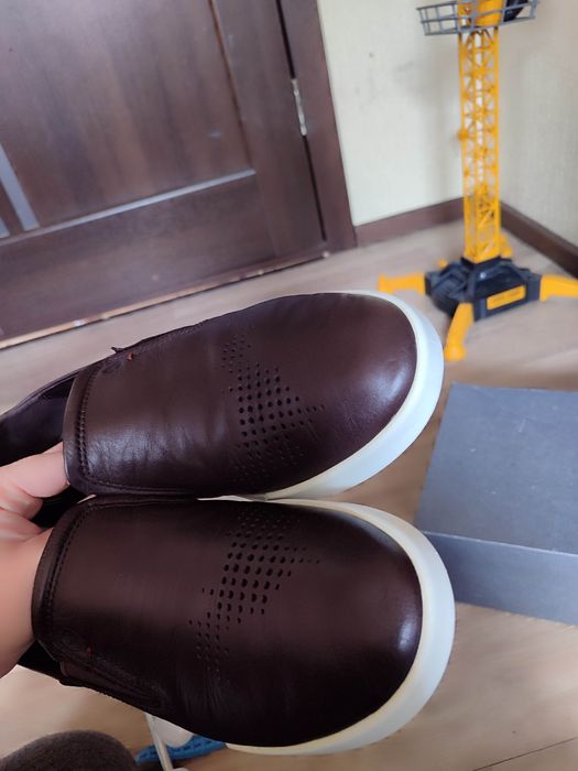 Ecco 42 сліпони шкіряні туфлі мокасини взуття ессо