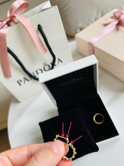 Pandora новий набір прикрас золото 585 діаманти