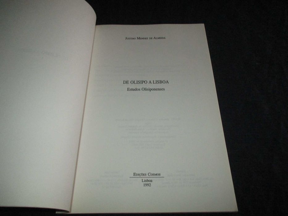 Livro De Olisipo a Lisboa Estudos Olisiponenses