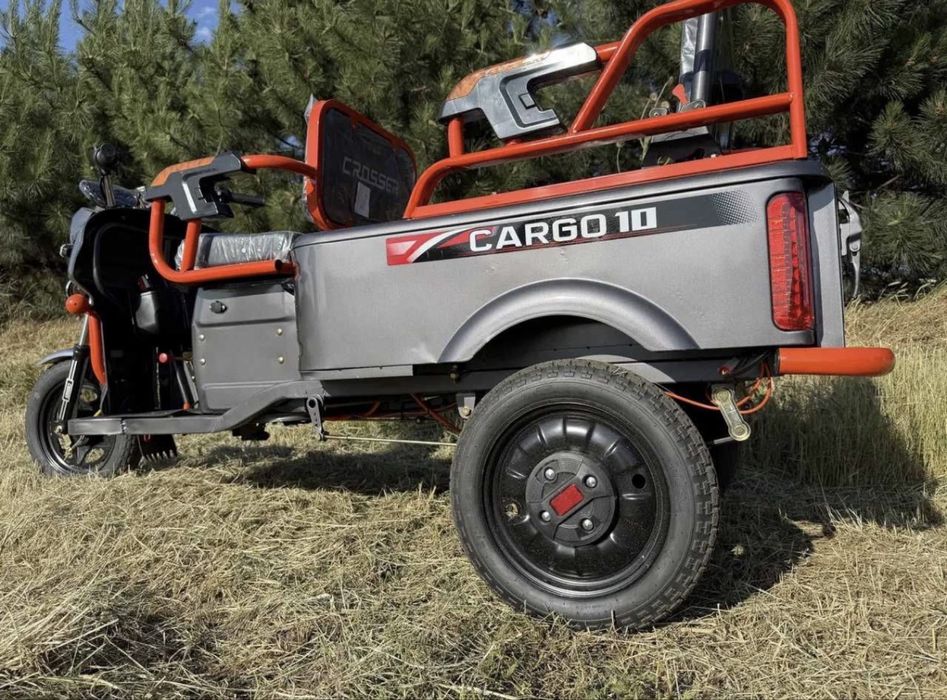 Доставка безкоштовно‼️1200w 60/38a.електричний трицикл Cargo10.
