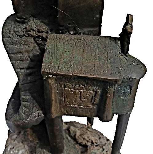 Escultura em Bronze e Rocha - Jérôme Danikowsk