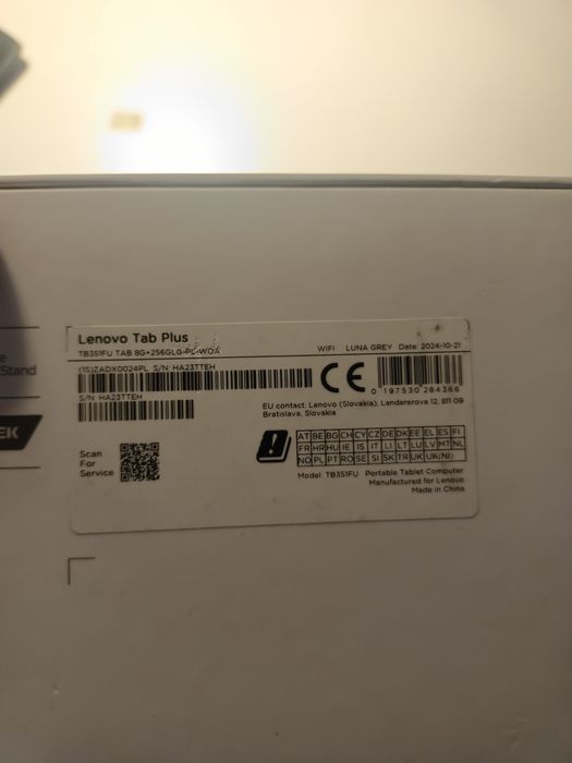 Tablet Lenovo TAB Plus 8/256 Komis Madej Sc