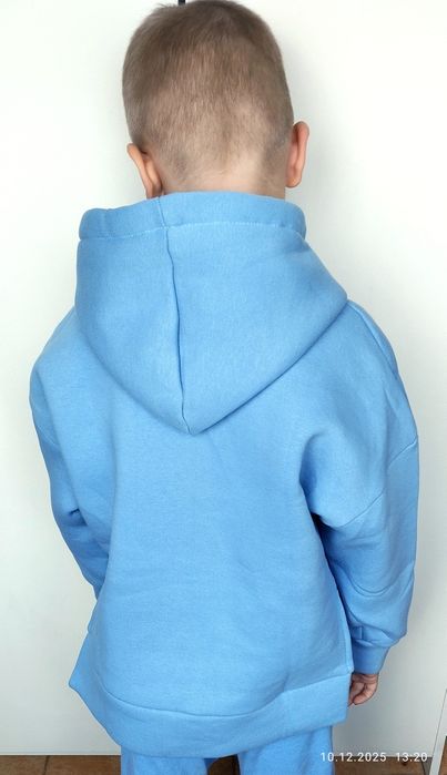 Тепле дитяче худі оверсайз на флісі на 5-10.