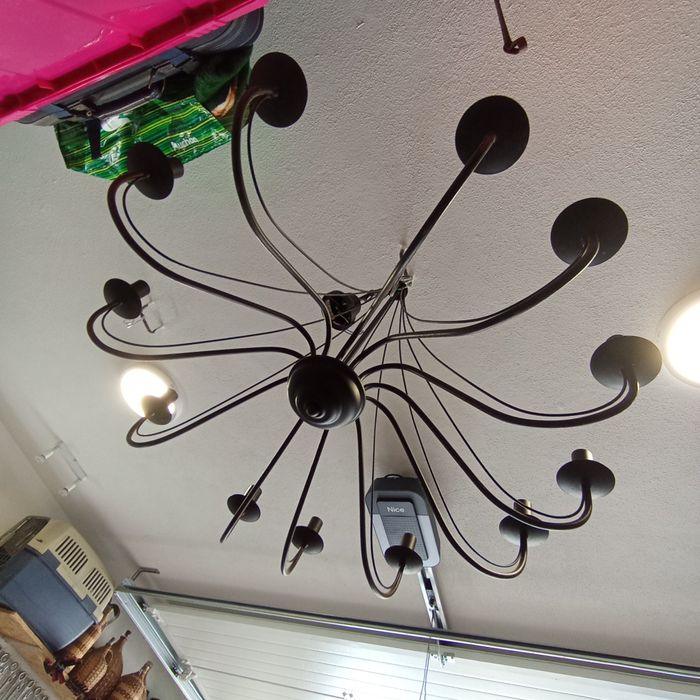 Candeeiro de tecto rústico