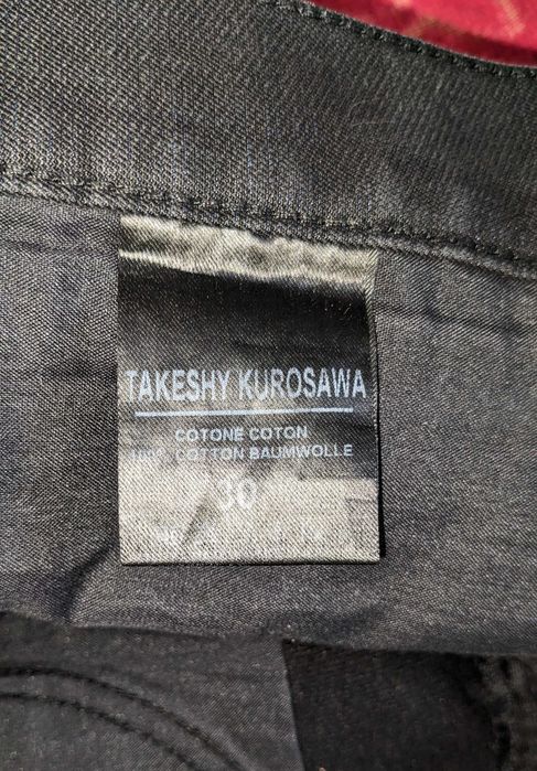 Оригинальные зимние чёрные джинсы Takeshy Kurosawa (Италия) 30 размер