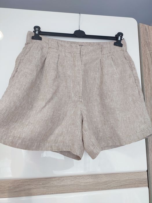 Damskie spodenki szorty lniane 100% len 2XL