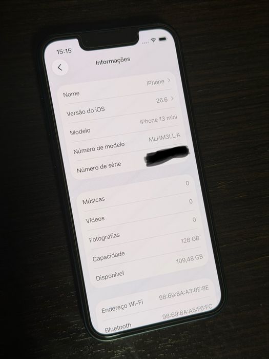 iPhone 13 Mini 128GB + Bateria Magsafe (ler anuncio)
