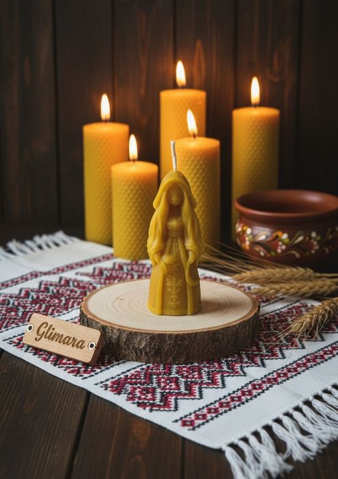 Свічки ручної роботи з натурального бджолиного воску