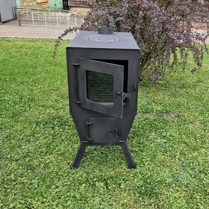 Буржуйка, печь для отопления, буржуйка на отработке