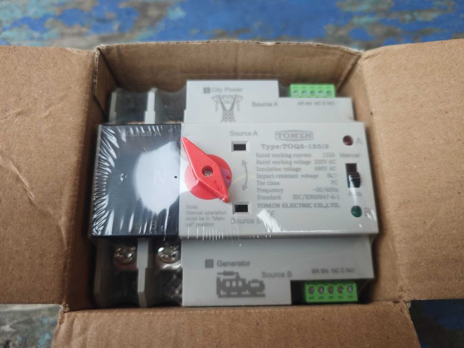 АВР автоматический ввод резерва Tomzn 125А