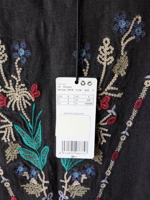 Сукня джинсова Вишиванка манго mango плаття зара zara