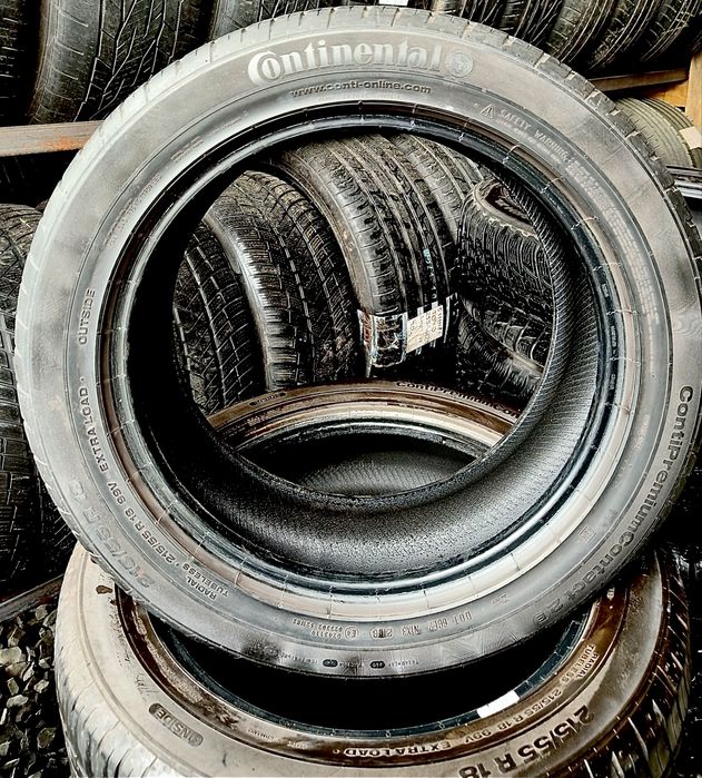 Шини 215/55 R18 Continental із захистом для диску з Німеччини