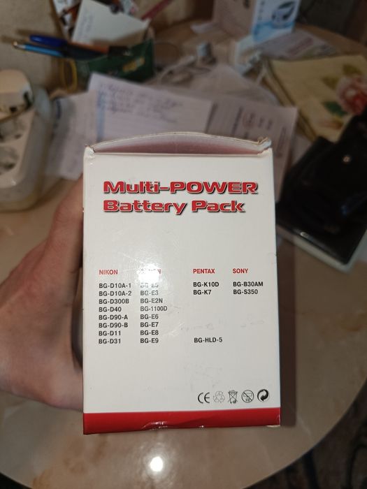 Зарядка для батареи battery grip Meike MK-D90/D80 Nikon Canon Pentax S