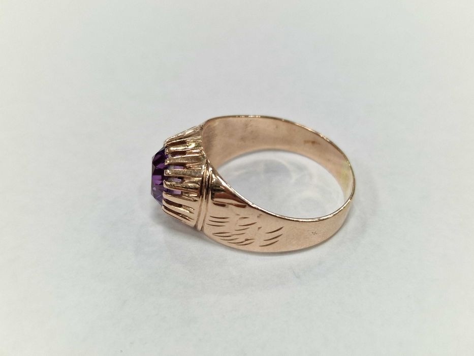 Złoty sygnet męski/ 583/ 5.34 gram/ R23/ Korund/ ZSRR od 1958