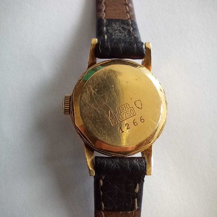 Złoty zegarek, Magnific automatic Incabloc 21 rubis, złoto 18k