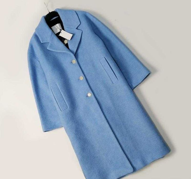 Новое шерстяное пальто оверсайз шерсть Мango премиум