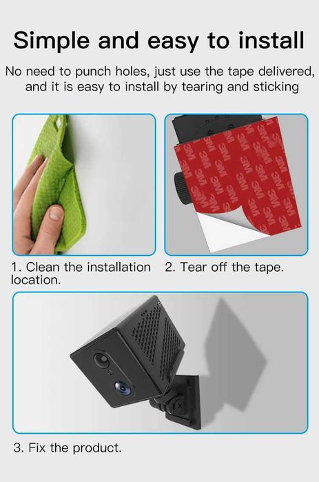 міні 4G camera 5мп нічна, датчик руху CB75 3000мАн батарея сім карта