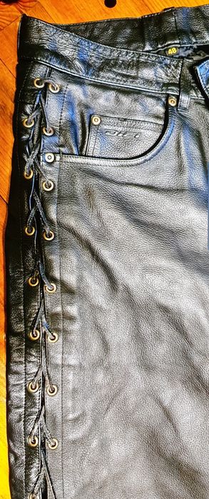 Motocyklowe skorzane spodnie  rozmiar 48