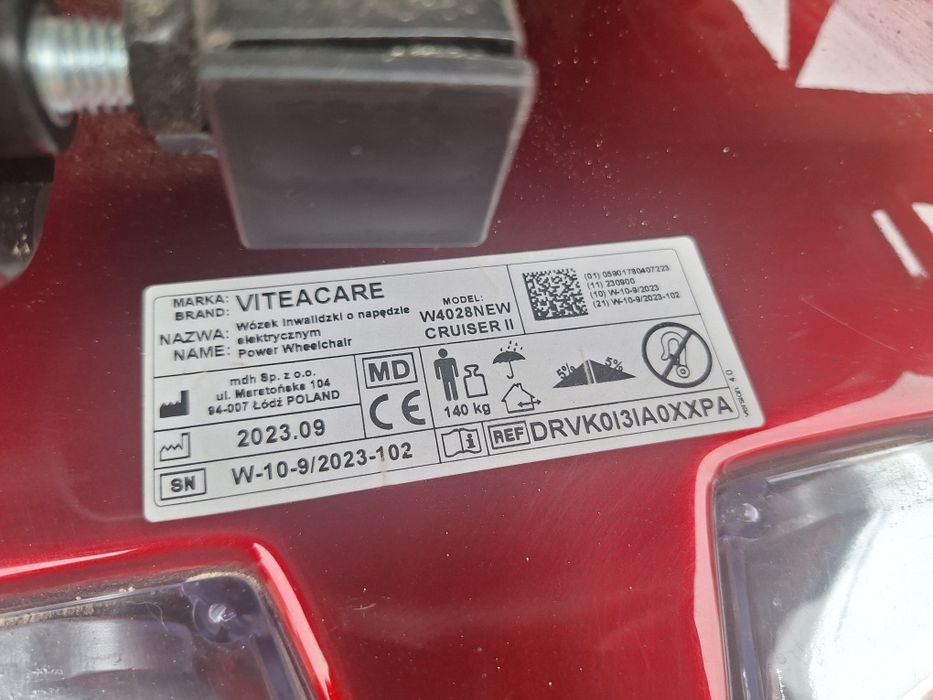 Wózek elektryczny inwalidzki Viteacare