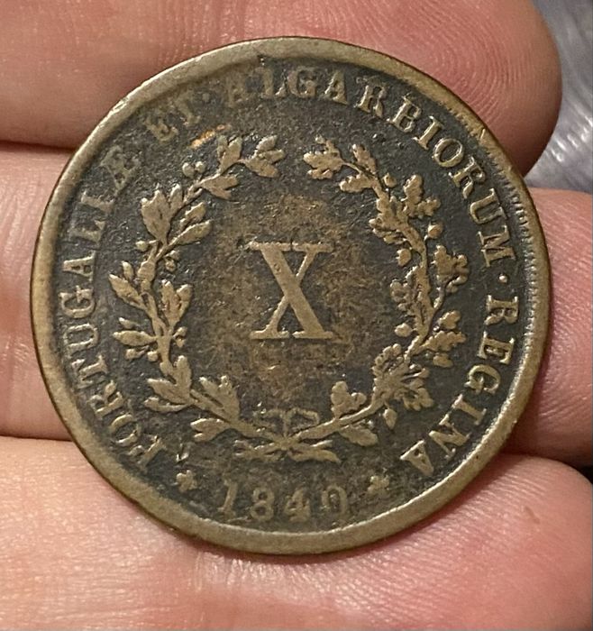 Moeda  108 - X Reis D MARIA II - 1840