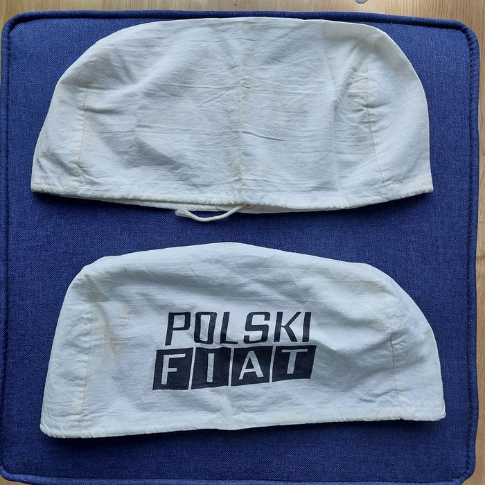 Pokrowce na zagłówki 2szt. POLSKI FIAT 28x16cm