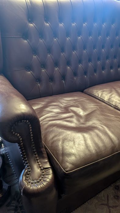 Conjunto sofá + 2 cadeirões+ 2 pousa pés