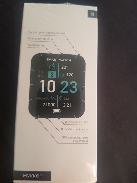Smartwatch z 8 trybami sportowymi, wodoodporny