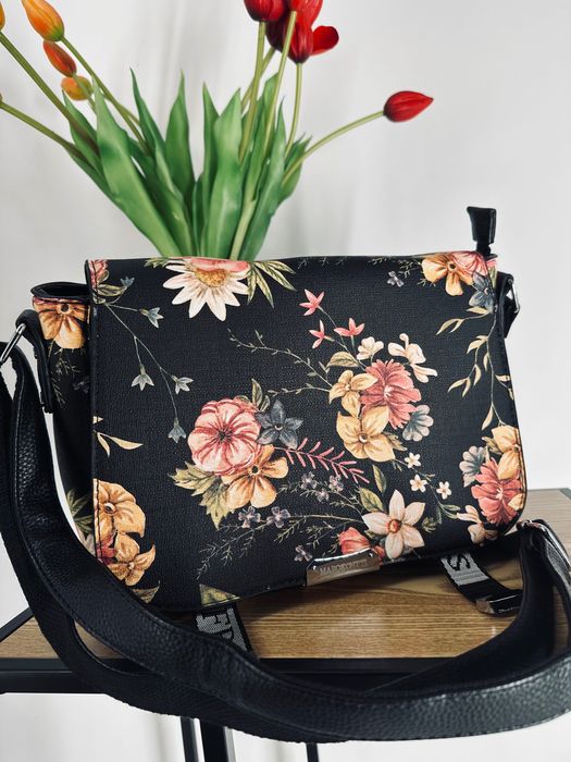 Nowa torebka damska kwiaty klapa