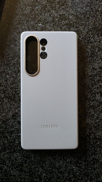 Vendo capas cinzentas de pele originais S25 Ultra