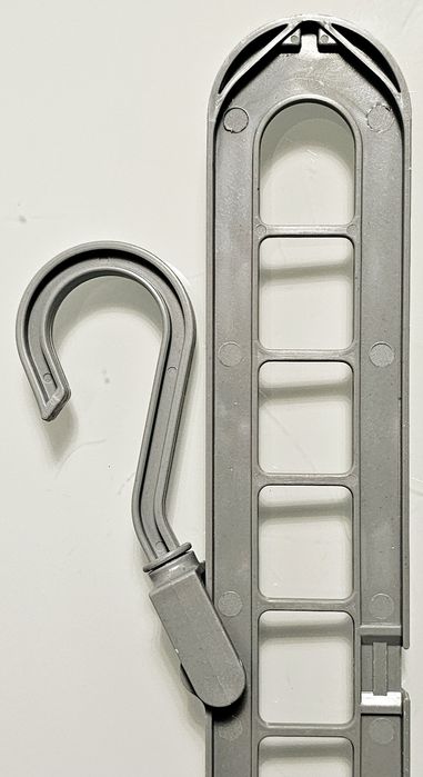 Nowy 2 x szary, funkcjonalny wieszak