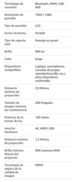 Projector Wanbo Vali 1 Pro novo na caixa