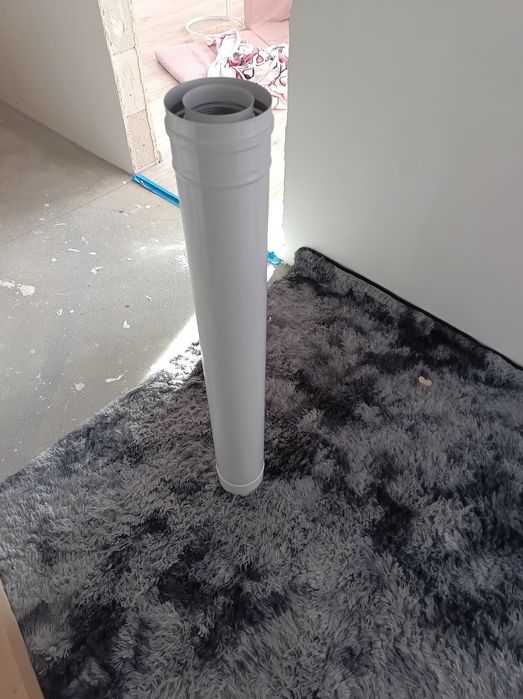 Rura do pieca gazowego 125/80 o długości 1 m