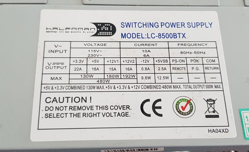ATX PSUs Power Supplies for Pentium64584392159361122