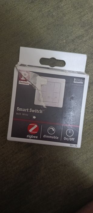Paulmann Przełącznik Przycisk ścienny Smart Home Zigbee on/off Ściemniacz 2,4 GHz