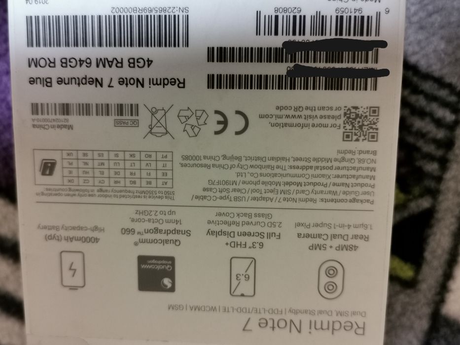 Smartfon Xiaomi Redmi Note 7