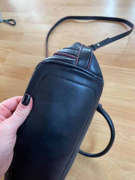 Torebka versace jeans czarna pasek vintage klasyczna logo