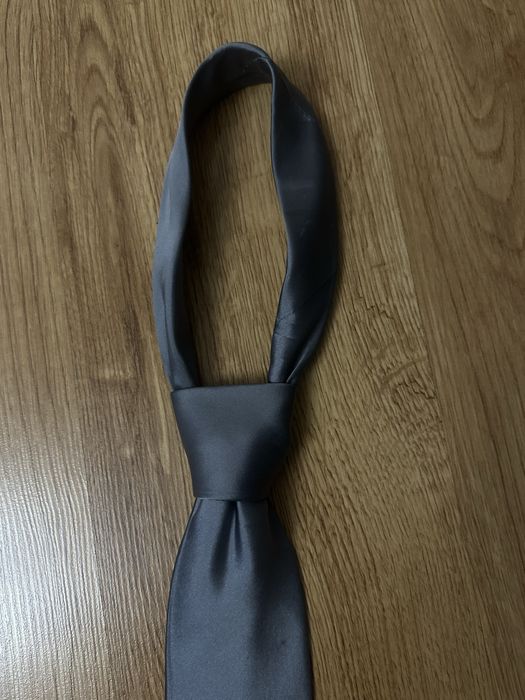 Krawat męski szary 100% jedwab Cedarwood State