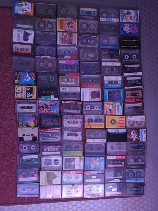 kasety magnetofonowe mix 84 sztuki