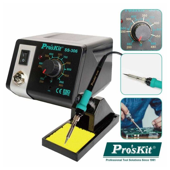 Estação de Soldar Regulável 60W 200-480º PROSKIT