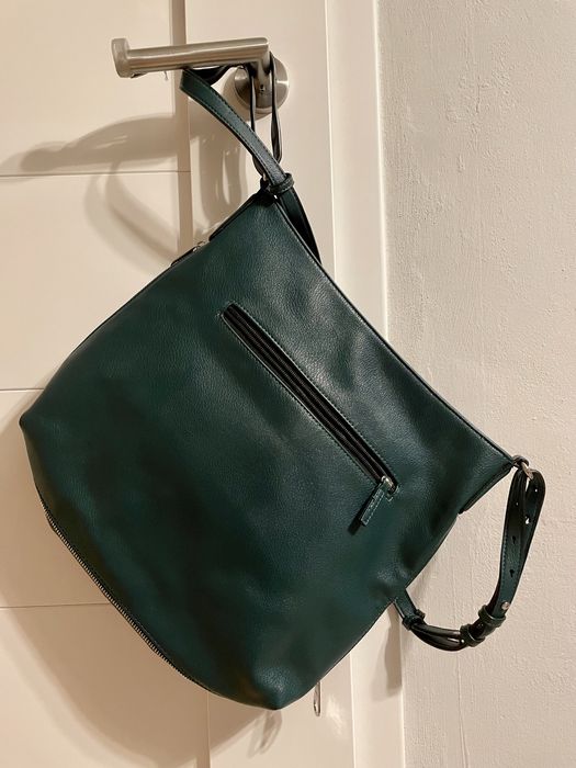 torba na ramię Carpisa butelkowa zieleń stan idealny