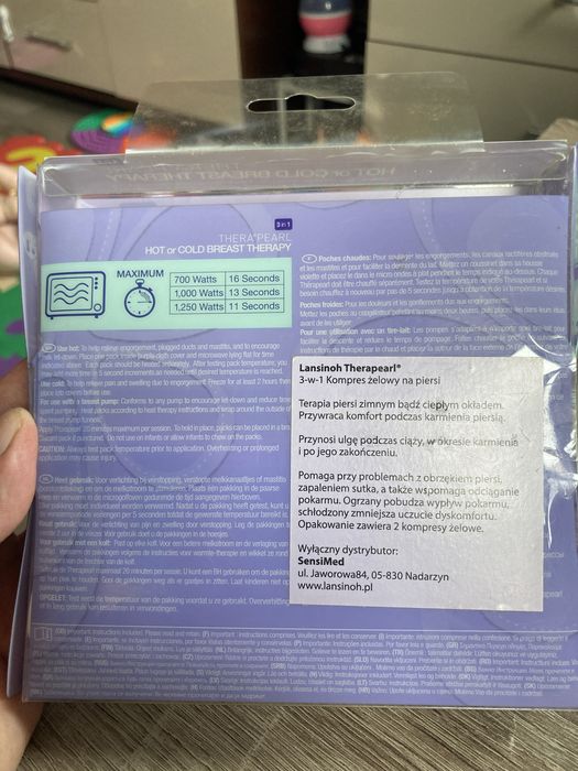 Kompresy żelowe na piersi z pokrowcami Lansinoh