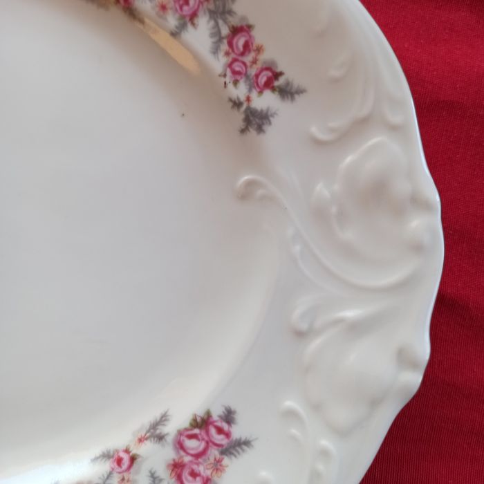 Wałbrzych duży owalny półmisek 39cm/27cm