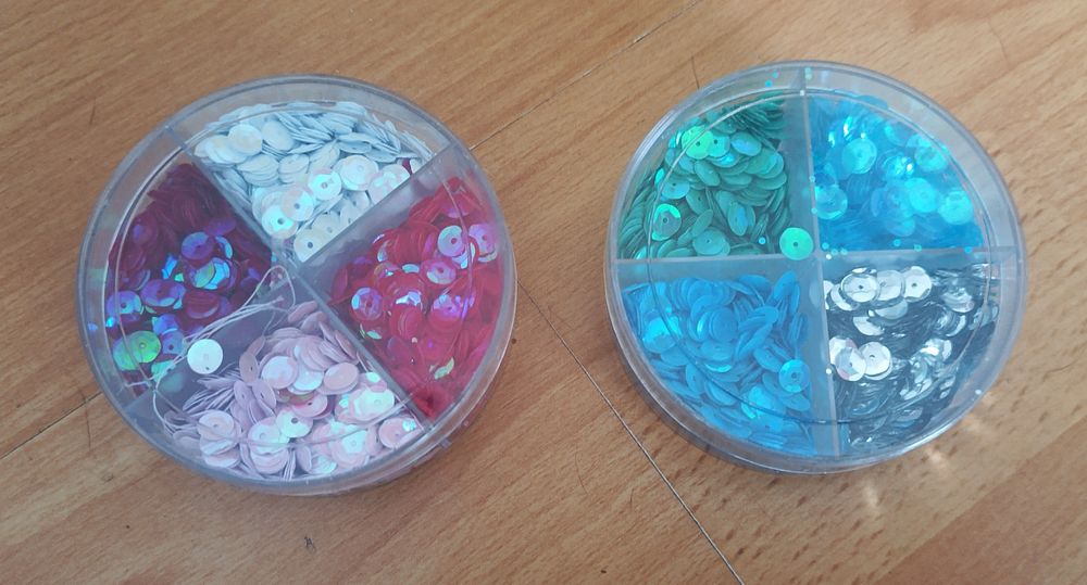 Cekiny 2 opakowanie, kolorowe