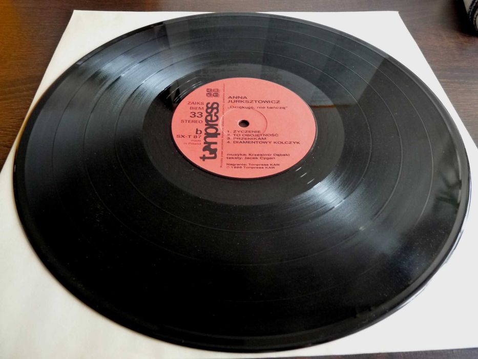 Anna Jurksztowicz - Dziękuję, Nie Tańczę (Winyl) 1987 Tonpress