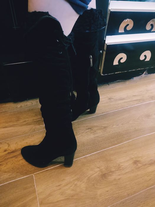 срочно!sexy Зимові мегакруті  сексі ботфорти 36 р ,35 р ,зима натур