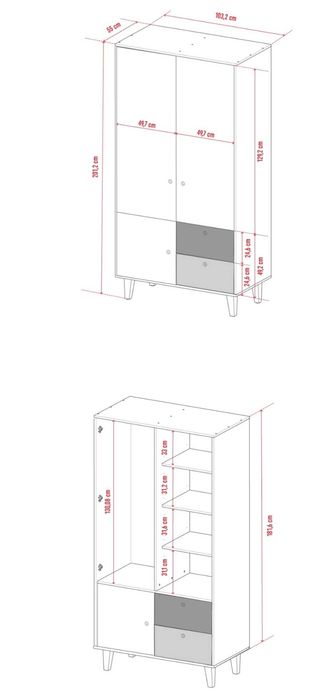 2x Meble Vox concept komplet dla dziecka/młodzieżowy