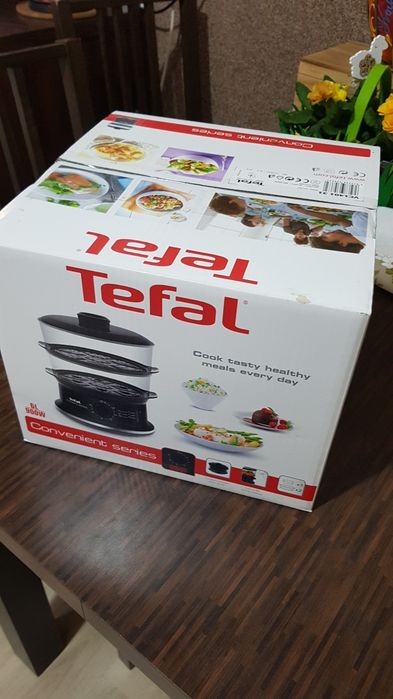 Parowar Tefal Convenient VC1401 6 l czarny 900 W