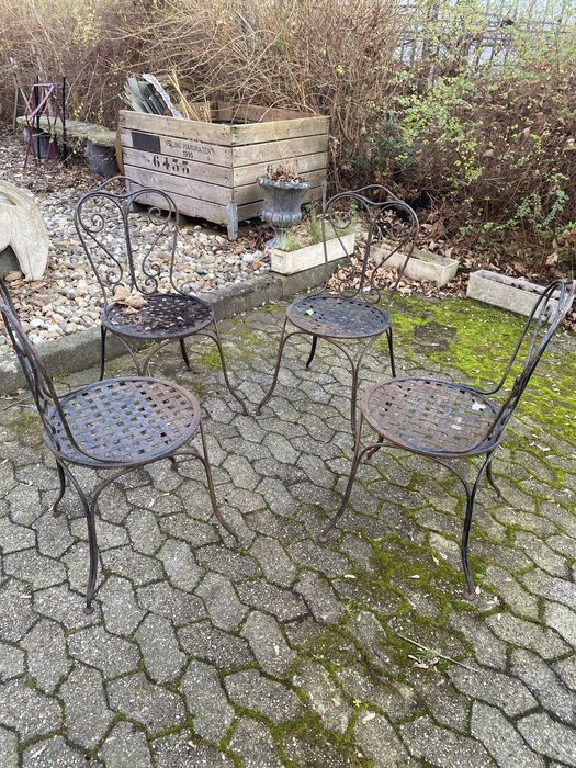 Стільці садові металеві