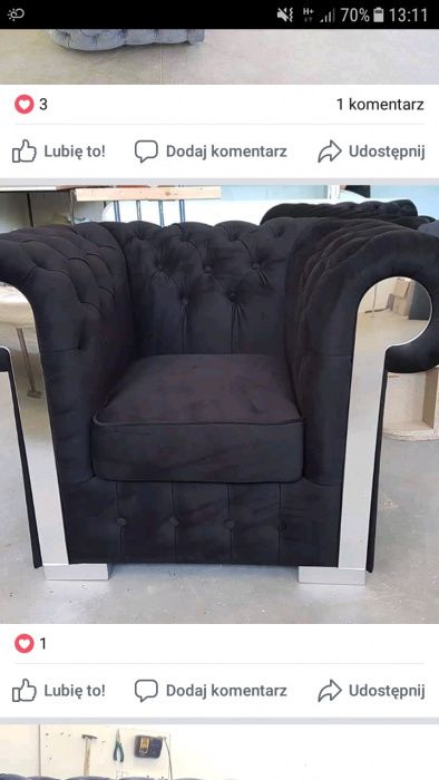 Zestaw Chesterfield Mirrore 3+1+1