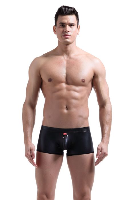 Męskie bokserki dla mastera z ringiem BDSM - XL